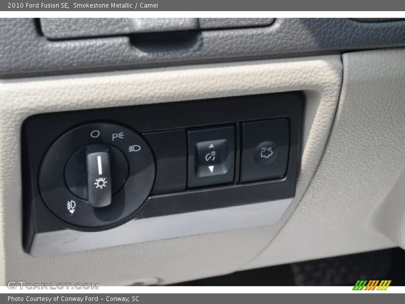 Smokestone Metallic / Camel 2010 Ford Fusion SE