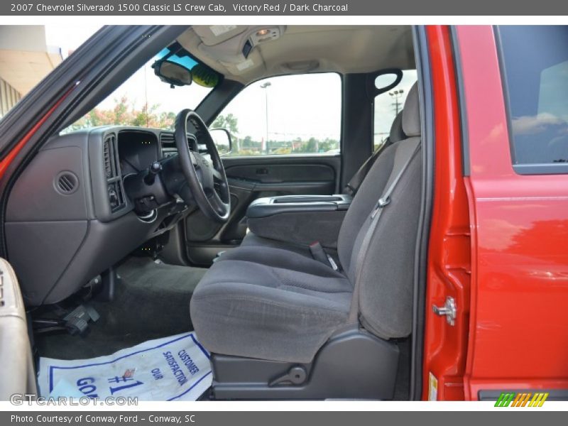 Victory Red / Dark Charcoal 2007 Chevrolet Silverado 1500 Classic LS Crew Cab