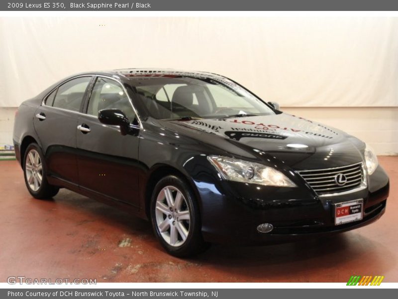 Black Sapphire Pearl / Black 2009 Lexus ES 350