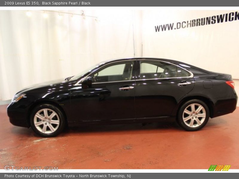 Black Sapphire Pearl / Black 2009 Lexus ES 350