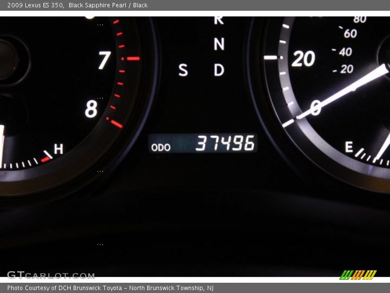 Black Sapphire Pearl / Black 2009 Lexus ES 350