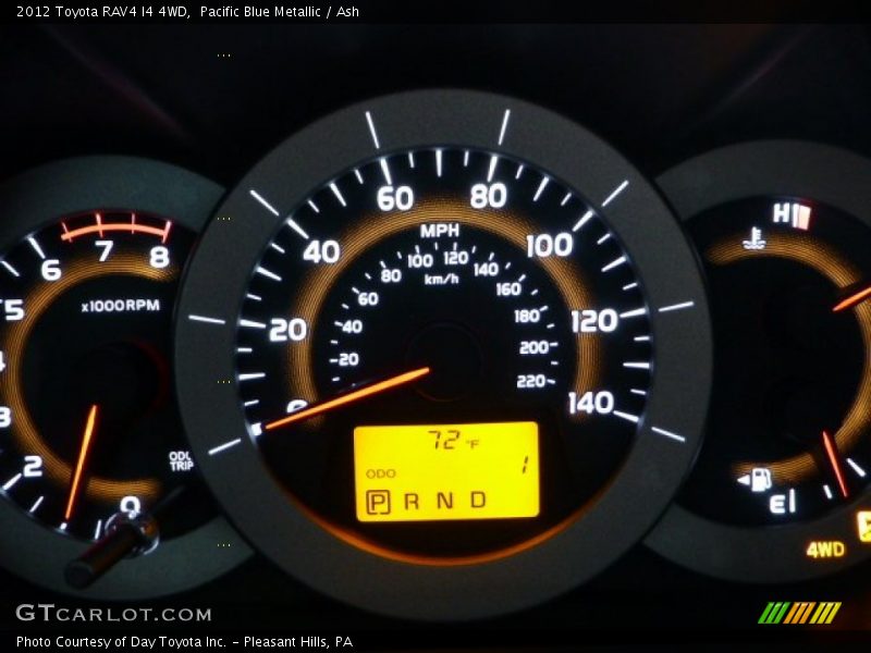 Pacific Blue Metallic / Ash 2012 Toyota RAV4 I4 4WD
