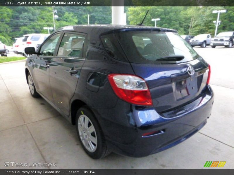 Nautical Blue Metallic / Ash 2012 Toyota Matrix L
