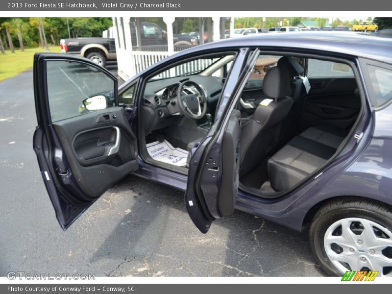  2013 Fiesta SE Hatchback Charcoal Black Interior
