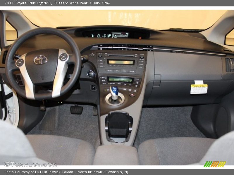 Blizzard White Pearl / Dark Gray 2011 Toyota Prius Hybrid II