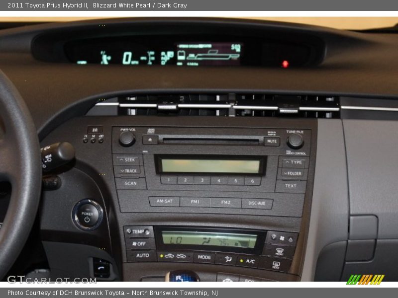 Blizzard White Pearl / Dark Gray 2011 Toyota Prius Hybrid II