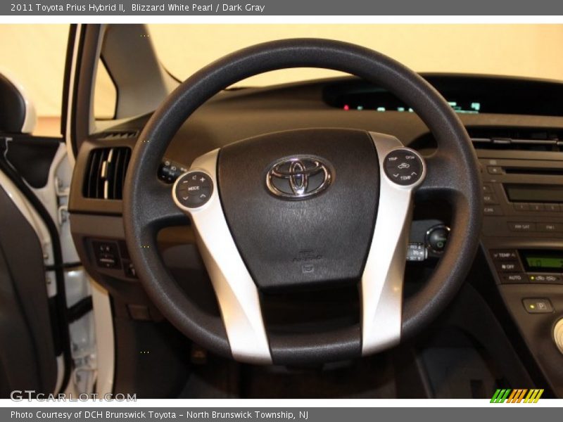 Blizzard White Pearl / Dark Gray 2011 Toyota Prius Hybrid II
