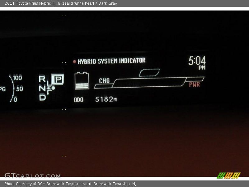 Blizzard White Pearl / Dark Gray 2011 Toyota Prius Hybrid II