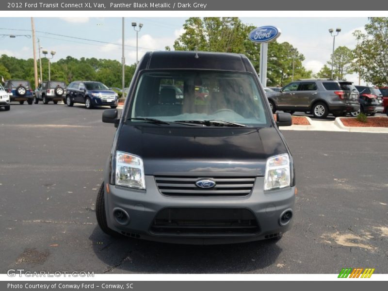 Panther Black Metallic / Dark Grey 2012 Ford Transit Connect XL Van