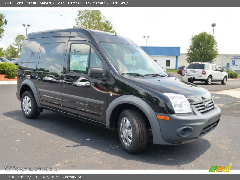 Panther Black Metallic / Dark Grey 2012 Ford Transit Connect XL Van