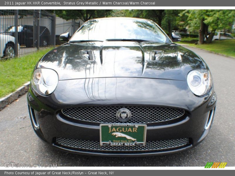 Stratus Grey Metallic / Warm Charcoal/Warm Charcoal 2011 Jaguar XK XKR Convertible