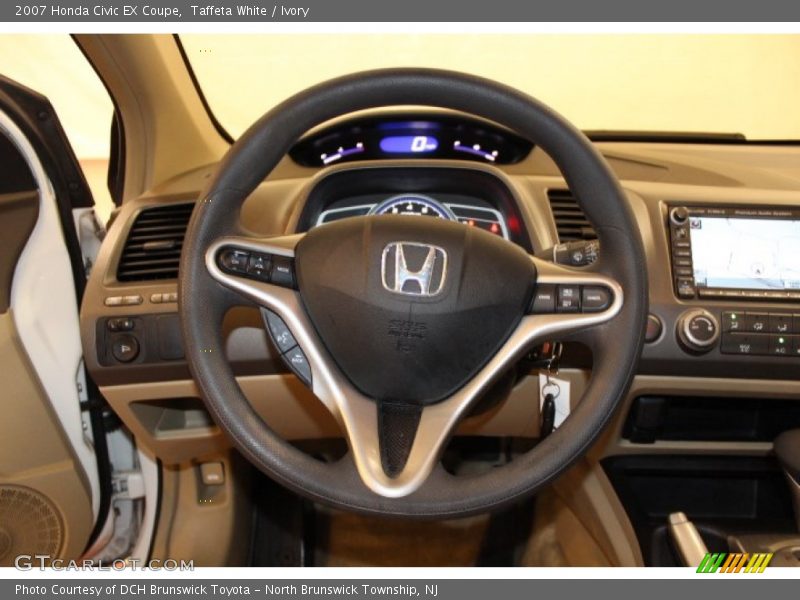 Taffeta White / Ivory 2007 Honda Civic EX Coupe