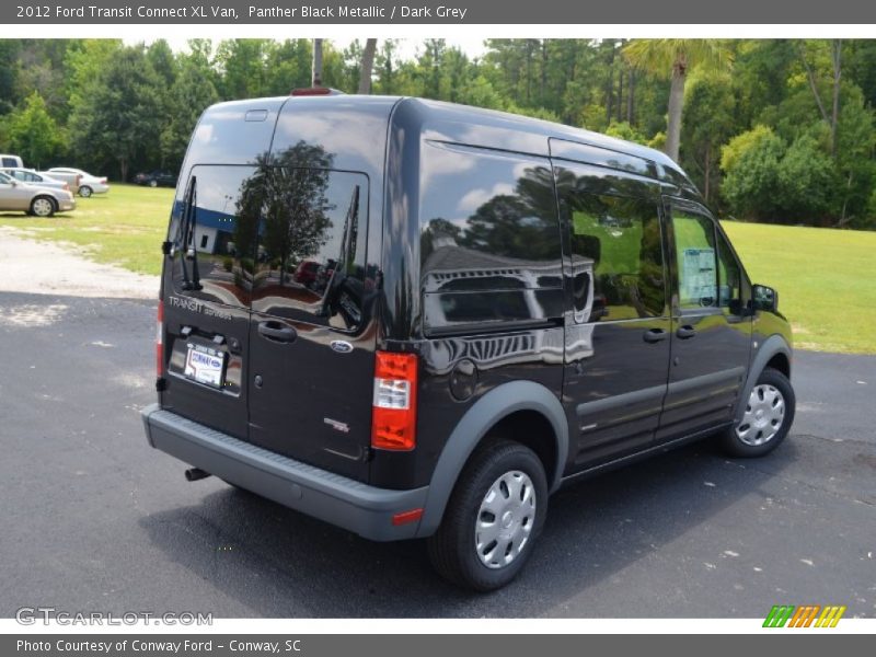 Panther Black Metallic / Dark Grey 2012 Ford Transit Connect XL Van
