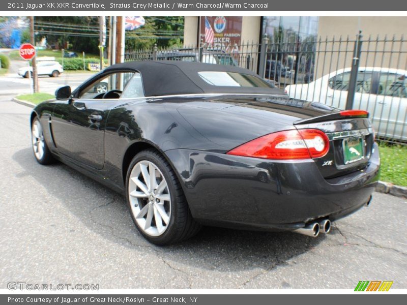 Stratus Grey Metallic / Warm Charcoal/Warm Charcoal 2011 Jaguar XK XKR Convertible