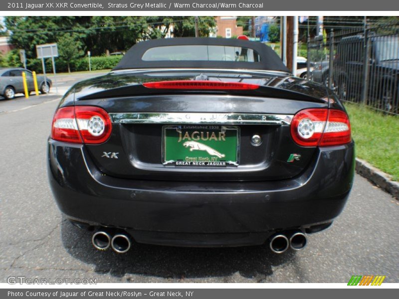 Stratus Grey Metallic / Warm Charcoal/Warm Charcoal 2011 Jaguar XK XKR Convertible
