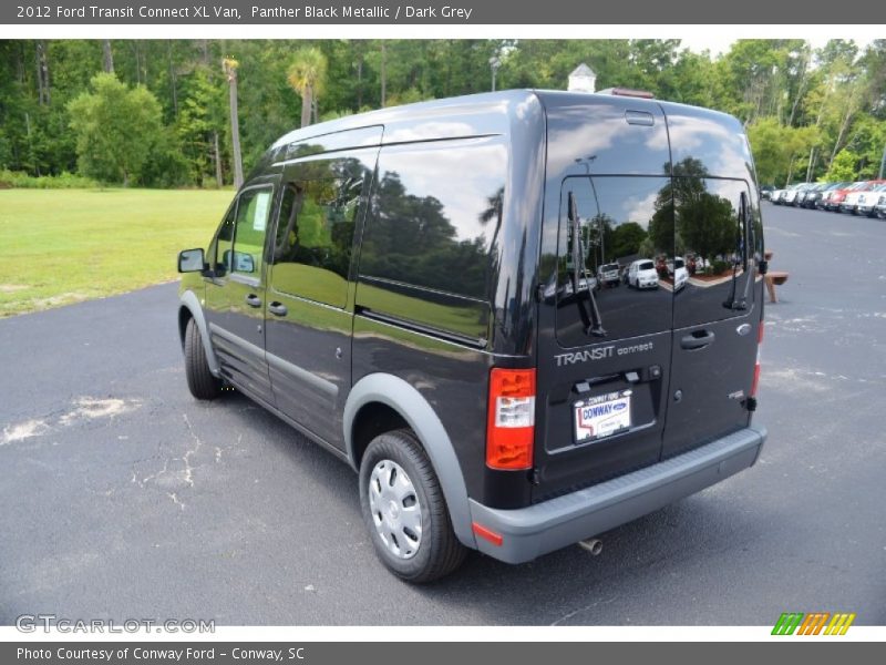 Panther Black Metallic / Dark Grey 2012 Ford Transit Connect XL Van