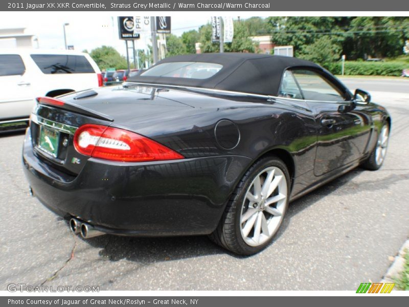 Stratus Grey Metallic / Warm Charcoal/Warm Charcoal 2011 Jaguar XK XKR Convertible