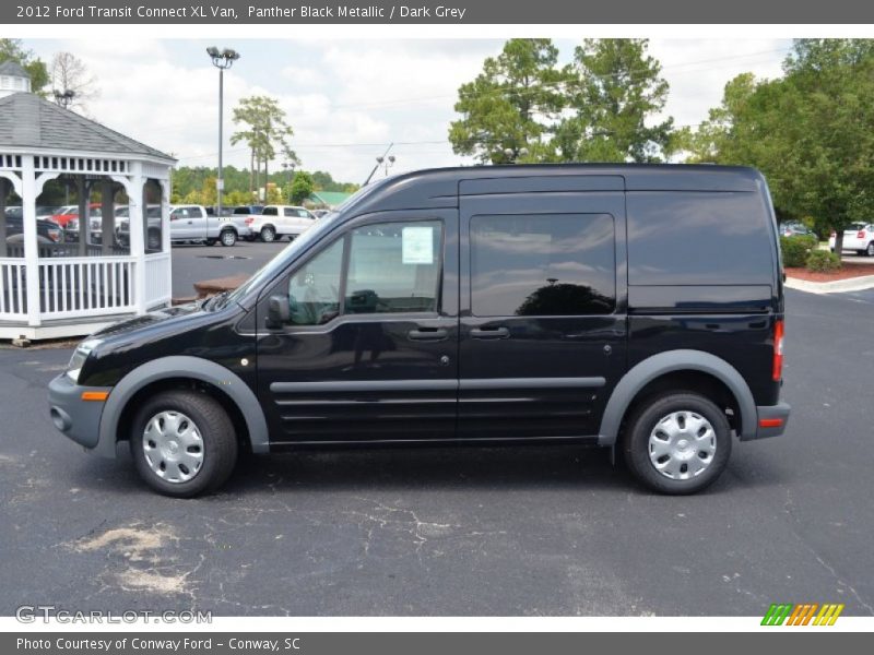 Panther Black Metallic / Dark Grey 2012 Ford Transit Connect XL Van