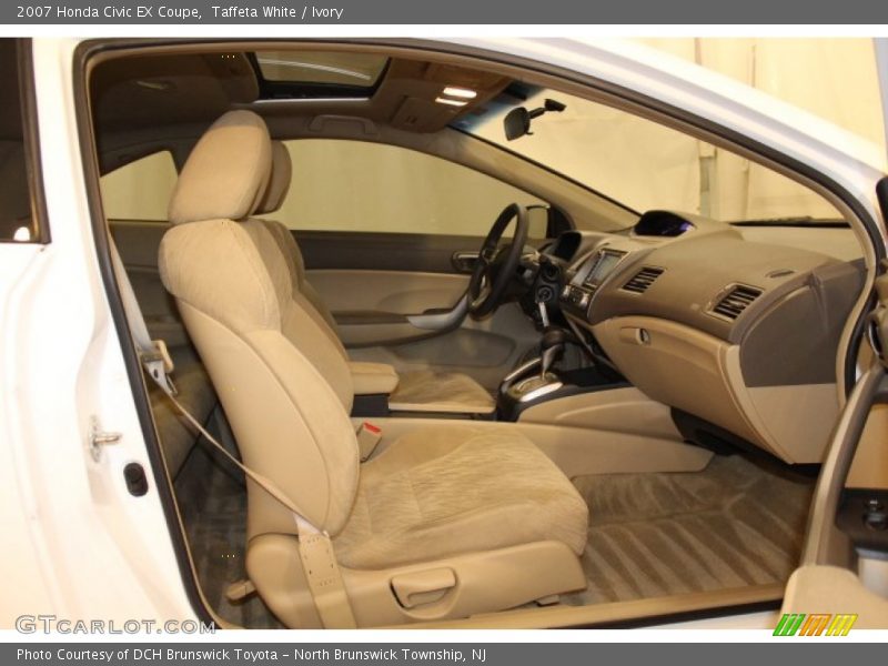 Taffeta White / Ivory 2007 Honda Civic EX Coupe