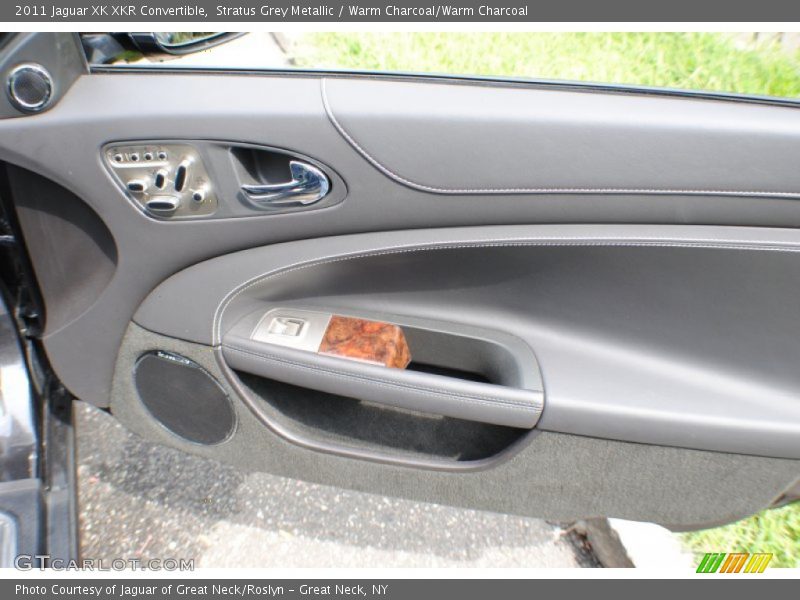 Stratus Grey Metallic / Warm Charcoal/Warm Charcoal 2011 Jaguar XK XKR Convertible