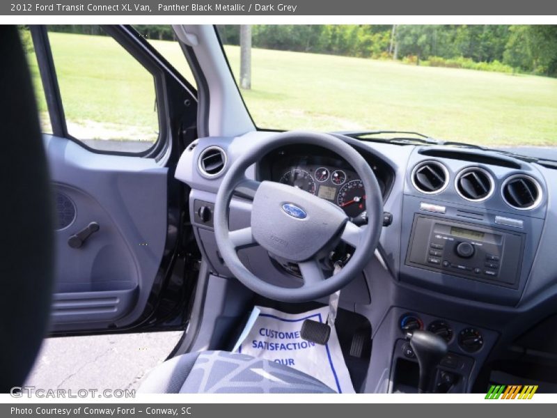 Panther Black Metallic / Dark Grey 2012 Ford Transit Connect XL Van