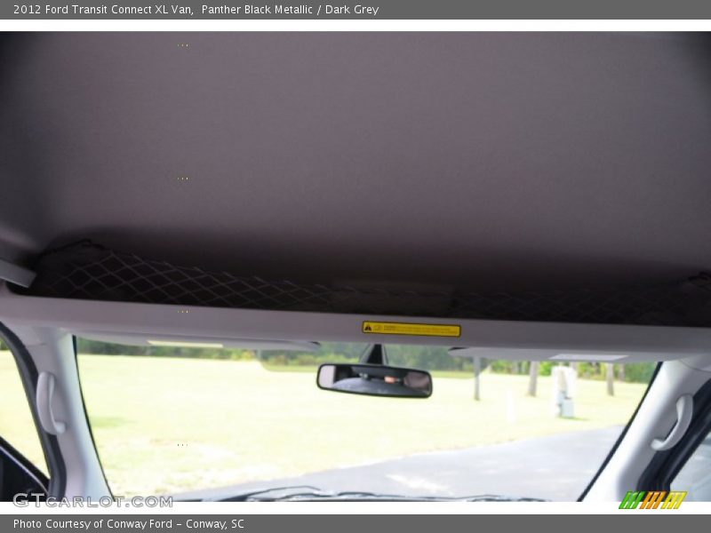 Panther Black Metallic / Dark Grey 2012 Ford Transit Connect XL Van