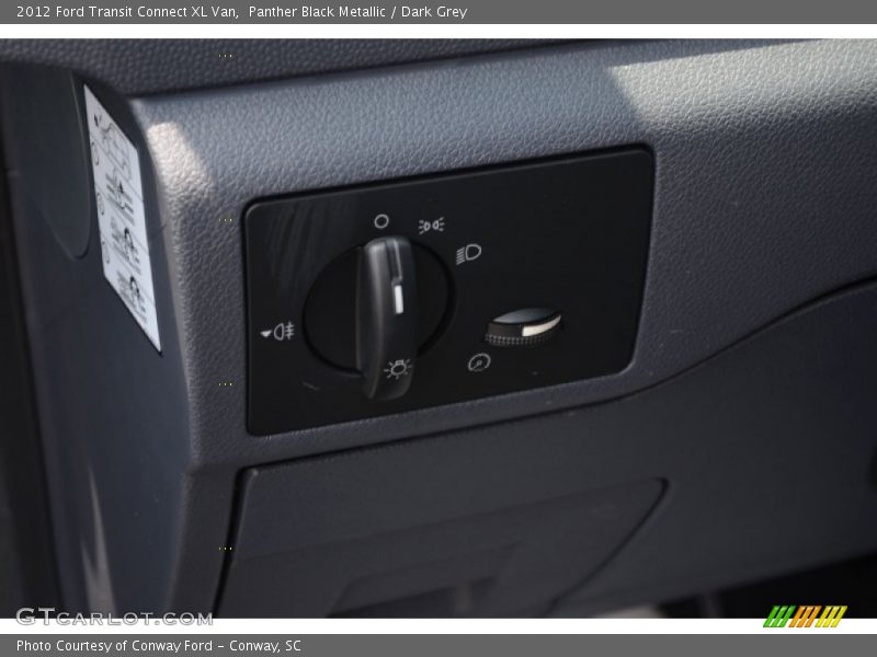 Panther Black Metallic / Dark Grey 2012 Ford Transit Connect XL Van