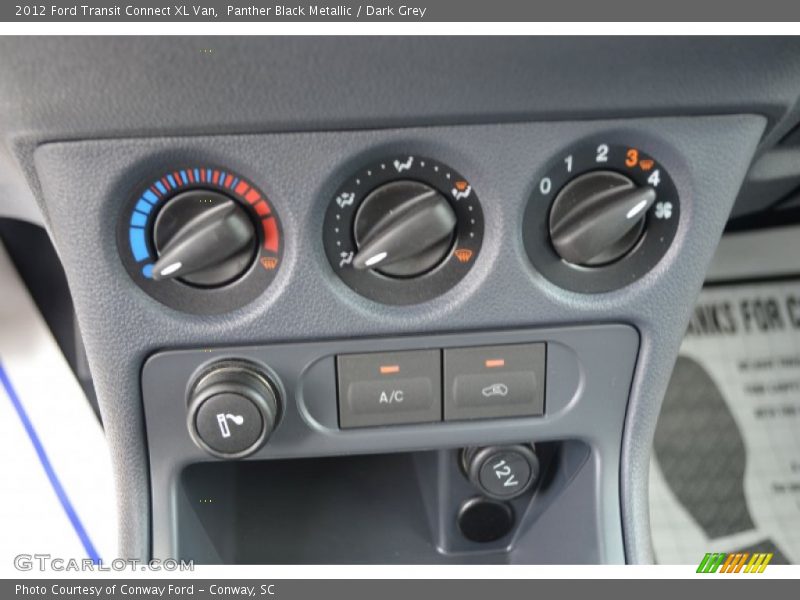 Panther Black Metallic / Dark Grey 2012 Ford Transit Connect XL Van