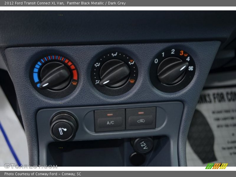 Panther Black Metallic / Dark Grey 2012 Ford Transit Connect XL Van