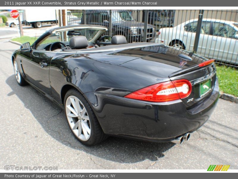 Stratus Grey Metallic / Warm Charcoal/Warm Charcoal 2011 Jaguar XK XKR Convertible
