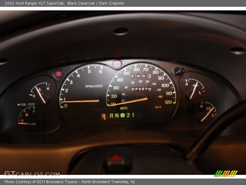 Black Clearcoat / Dark Graphite 2002 Ford Ranger XLT SuperCab