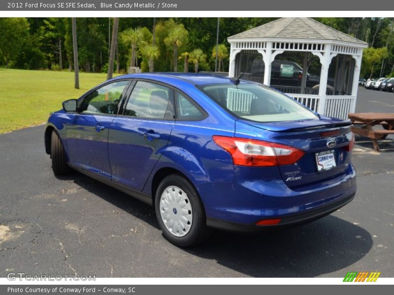 Blue Candy Metallic / Stone 2012 Ford Focus SE SFE Sedan