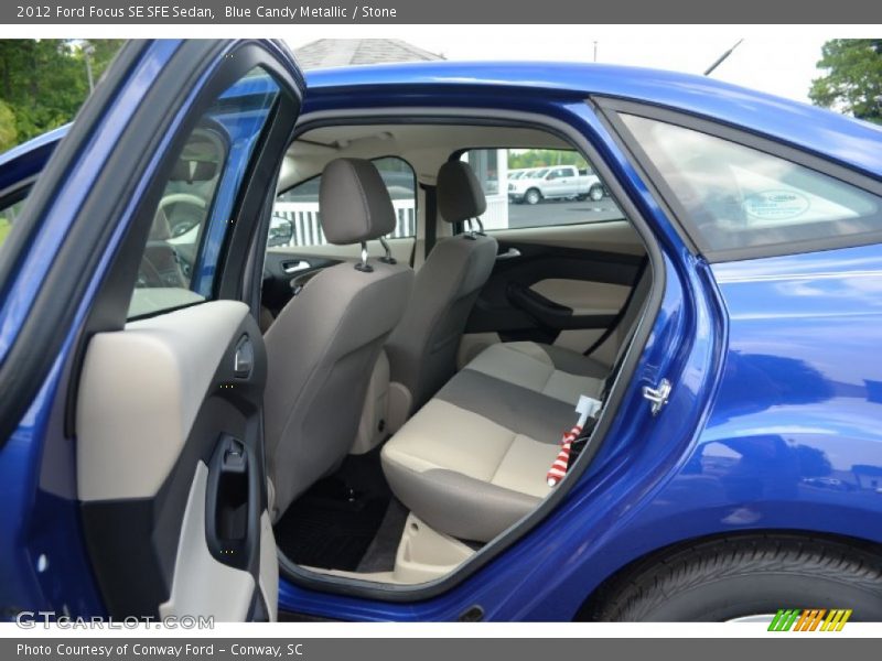 Blue Candy Metallic / Stone 2012 Ford Focus SE SFE Sedan