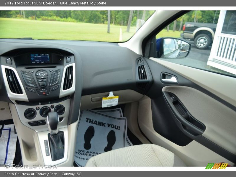 Blue Candy Metallic / Stone 2012 Ford Focus SE SFE Sedan