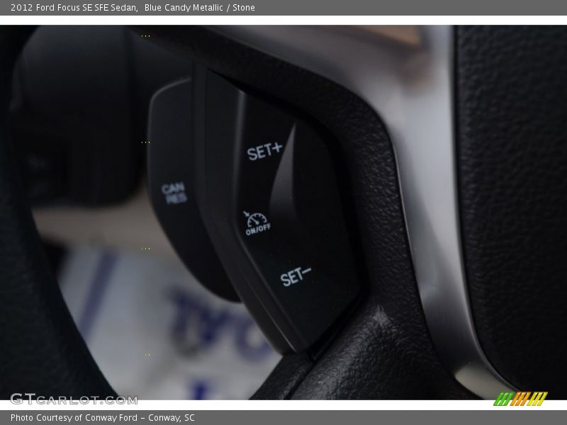 Blue Candy Metallic / Stone 2012 Ford Focus SE SFE Sedan
