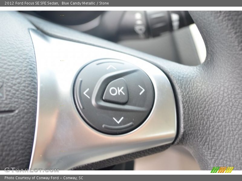 Blue Candy Metallic / Stone 2012 Ford Focus SE SFE Sedan
