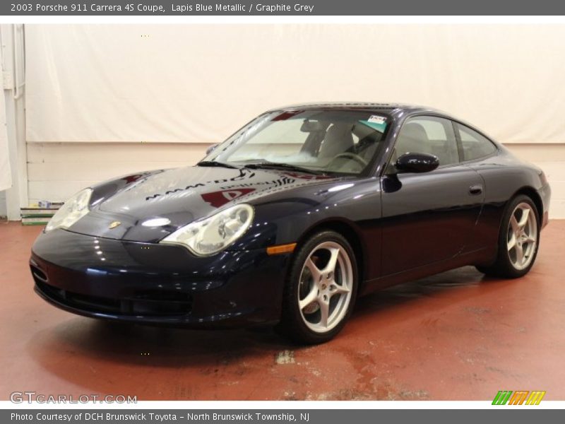 Lapis Blue Metallic / Graphite Grey 2003 Porsche 911 Carrera 4S Coupe