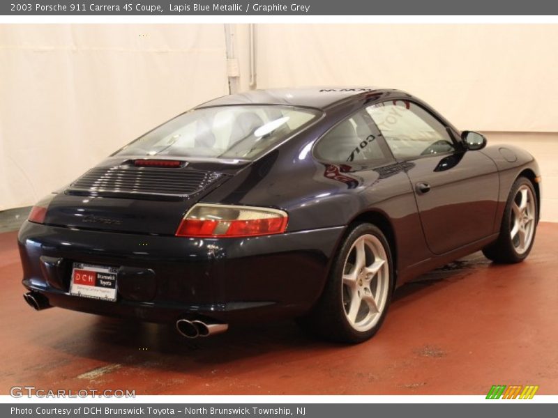 Lapis Blue Metallic / Graphite Grey 2003 Porsche 911 Carrera 4S Coupe
