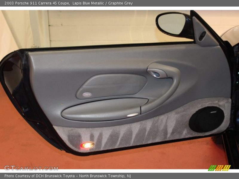Lapis Blue Metallic / Graphite Grey 2003 Porsche 911 Carrera 4S Coupe