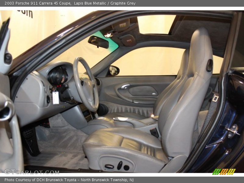 Lapis Blue Metallic / Graphite Grey 2003 Porsche 911 Carrera 4S Coupe