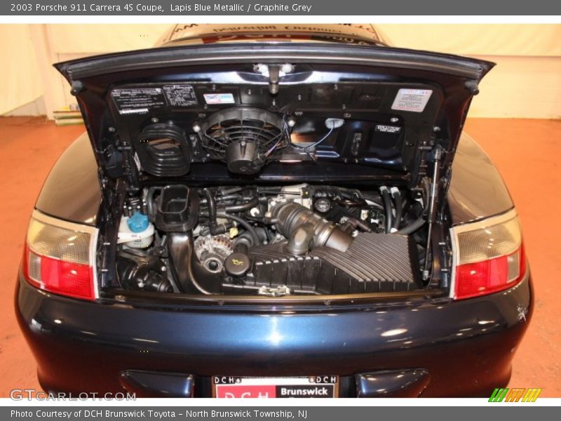 Lapis Blue Metallic / Graphite Grey 2003 Porsche 911 Carrera 4S Coupe