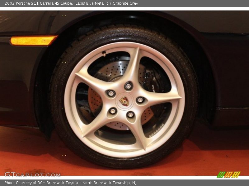 Lapis Blue Metallic / Graphite Grey 2003 Porsche 911 Carrera 4S Coupe