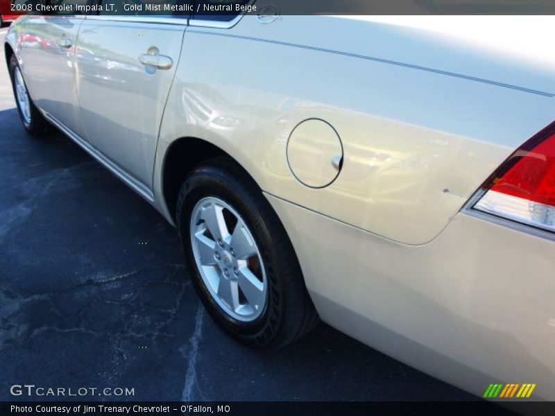 Gold Mist Metallic / Neutral Beige 2008 Chevrolet Impala LT