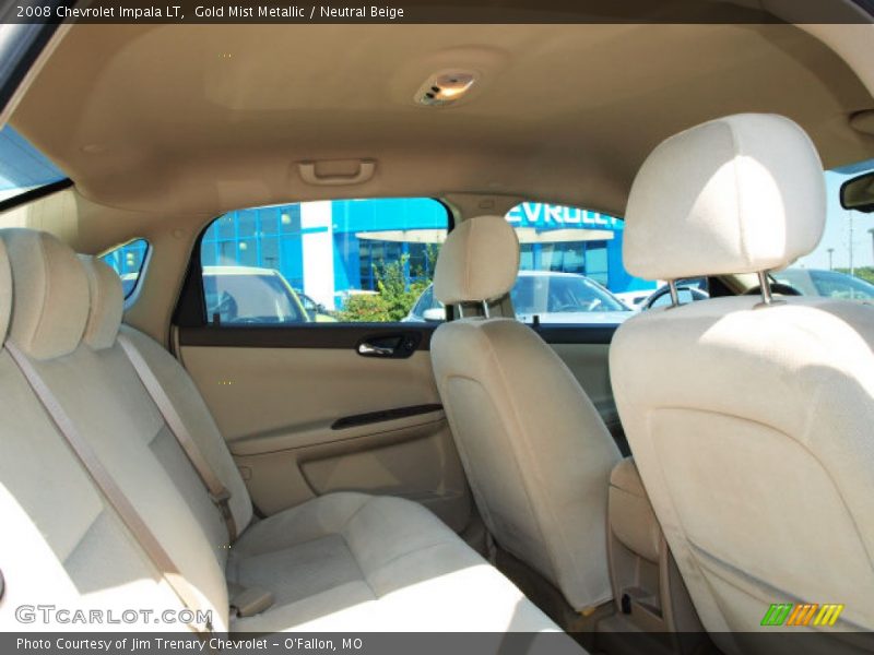 Gold Mist Metallic / Neutral Beige 2008 Chevrolet Impala LT
