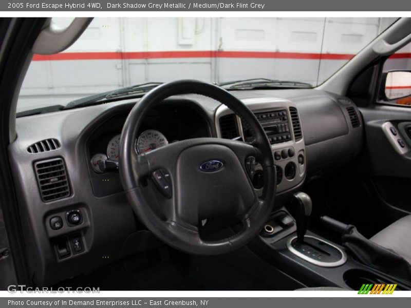 Dark Shadow Grey Metallic / Medium/Dark Flint Grey 2005 Ford Escape Hybrid 4WD
