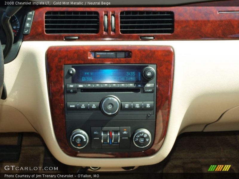 Gold Mist Metallic / Neutral Beige 2008 Chevrolet Impala LT