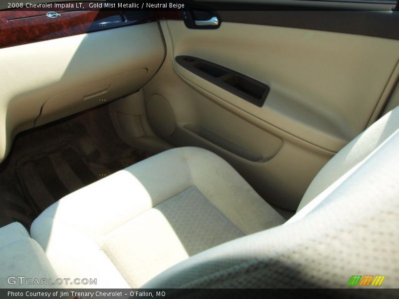 Gold Mist Metallic / Neutral Beige 2008 Chevrolet Impala LT