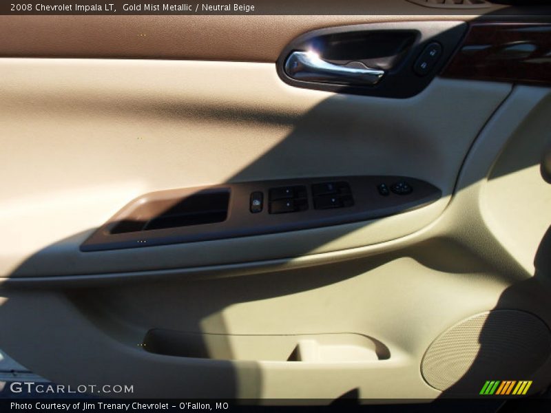 Gold Mist Metallic / Neutral Beige 2008 Chevrolet Impala LT