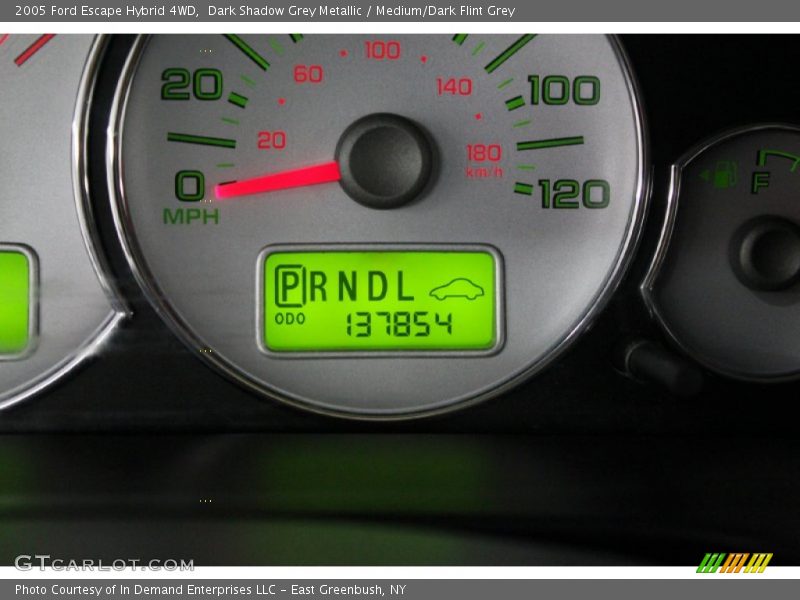 Dark Shadow Grey Metallic / Medium/Dark Flint Grey 2005 Ford Escape Hybrid 4WD