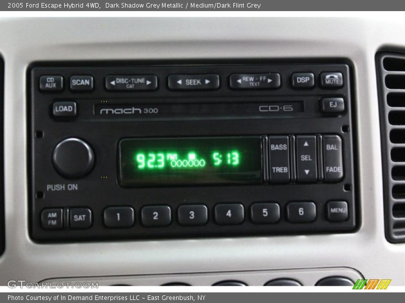 Audio System of 2005 Escape Hybrid 4WD